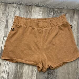 Free People Movement Shorts Sweatshorts Pull on Gold Rust Yellow Size XL